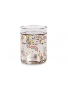 Vaso Glitter Rainbow