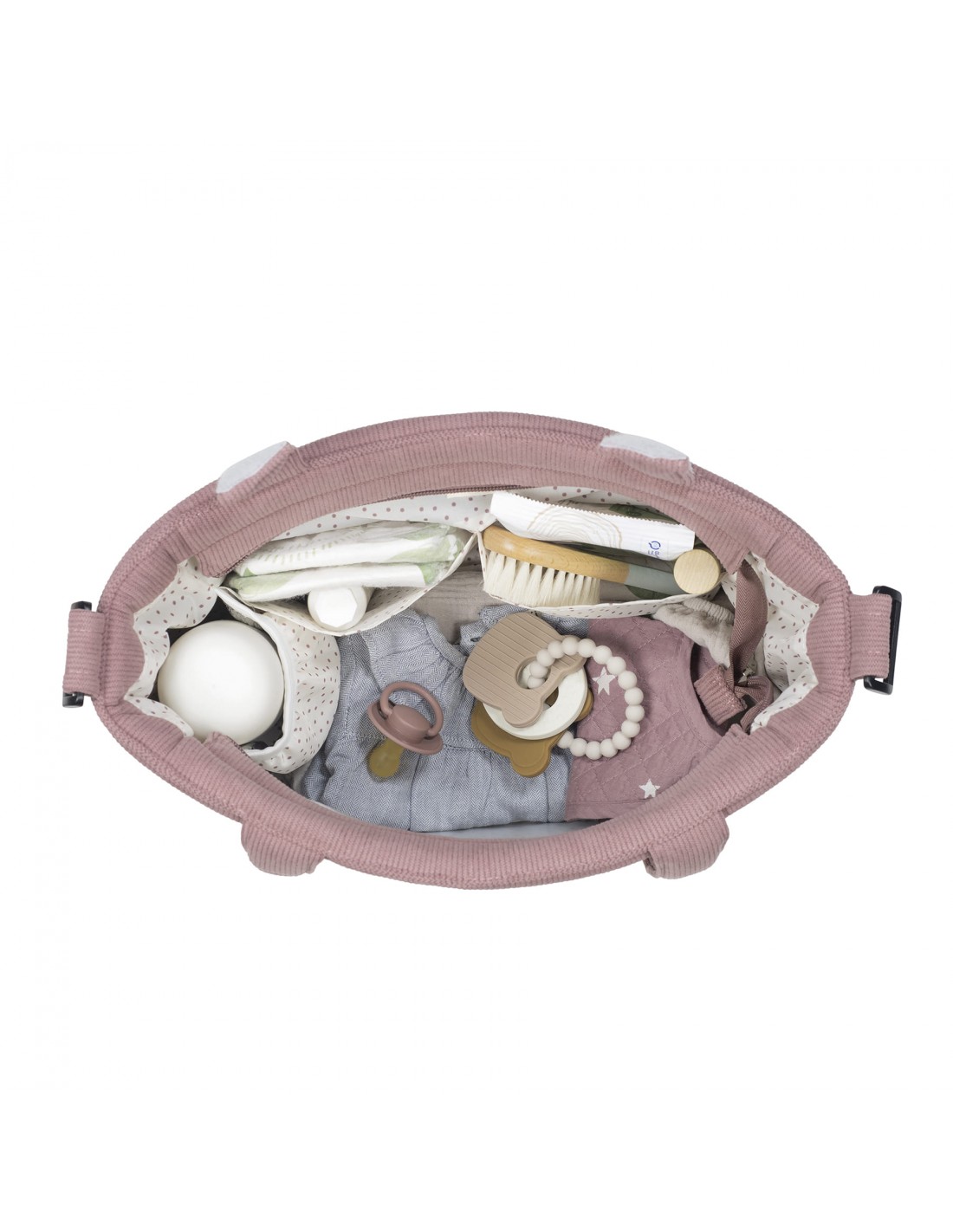 Bolsa Canastilla Pana Gala Cerise