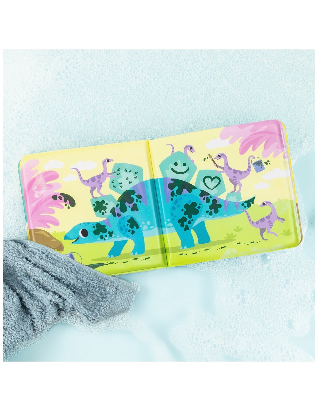 Libro de baño Dinosaurios Sucios