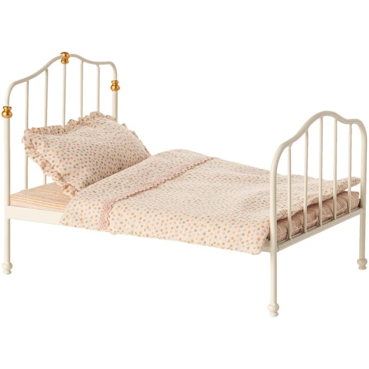 Cama Vintage Blanco Roto Ratoncitos