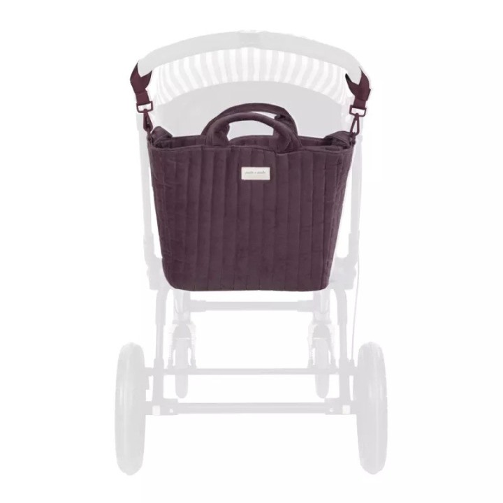 Bolsa Canastilla Cherry Velvet