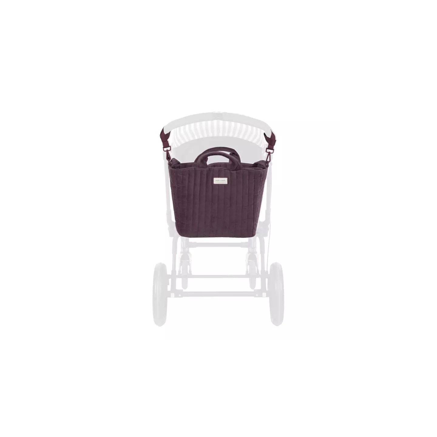 Bolsa Canastilla Cherry Velvet