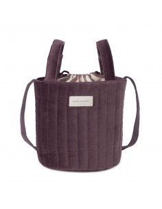 Bolsa Bucket Cherry Velvet