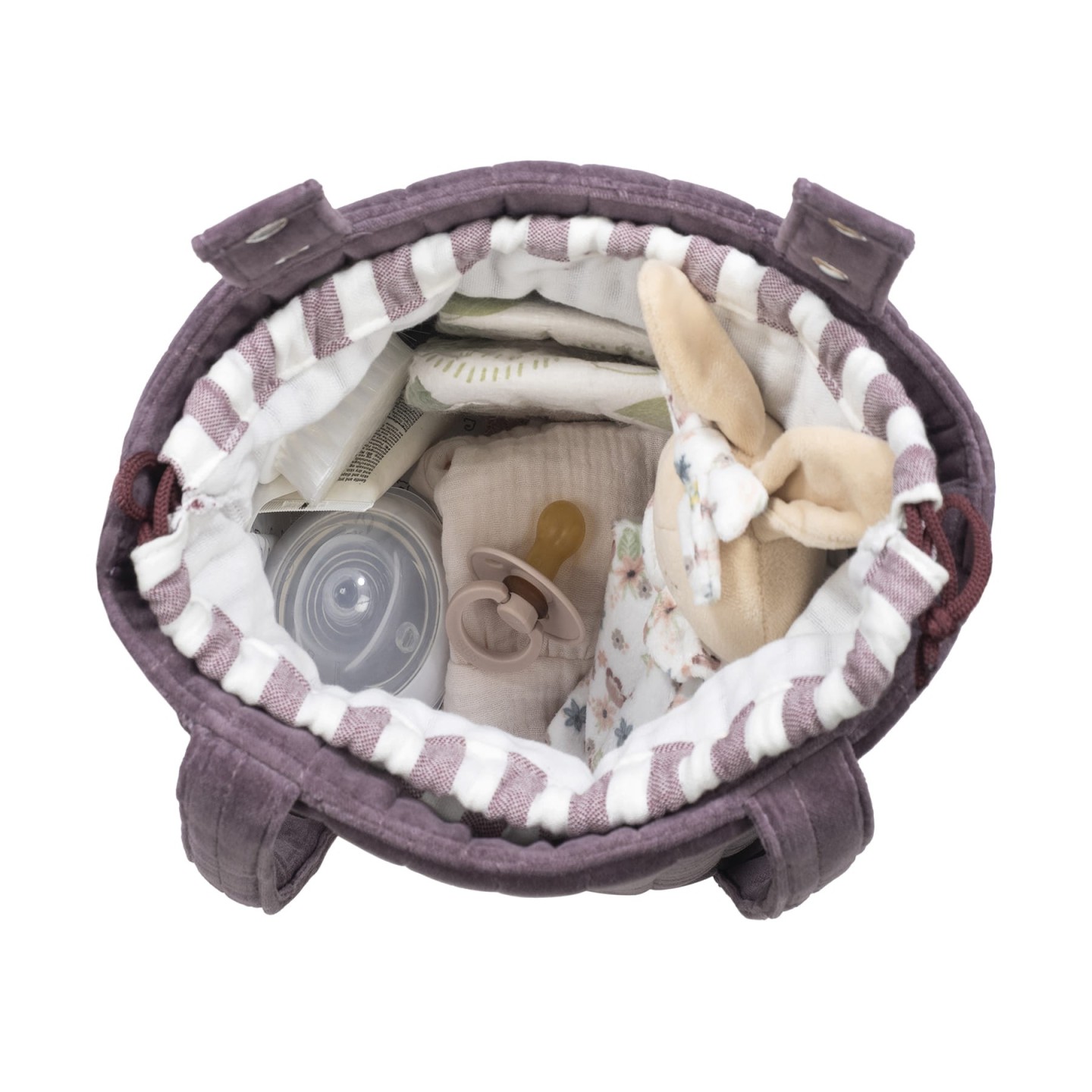 Bolsa Bucket Cherry Velvet
