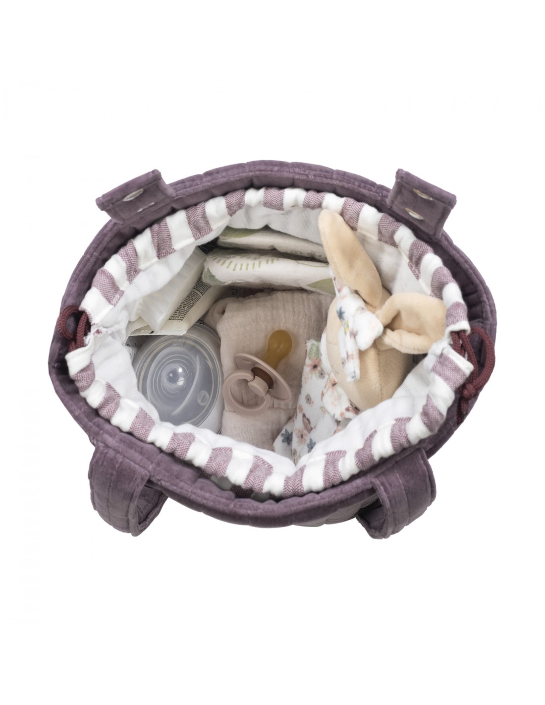 Bolsa Bucket Cherry Velvet