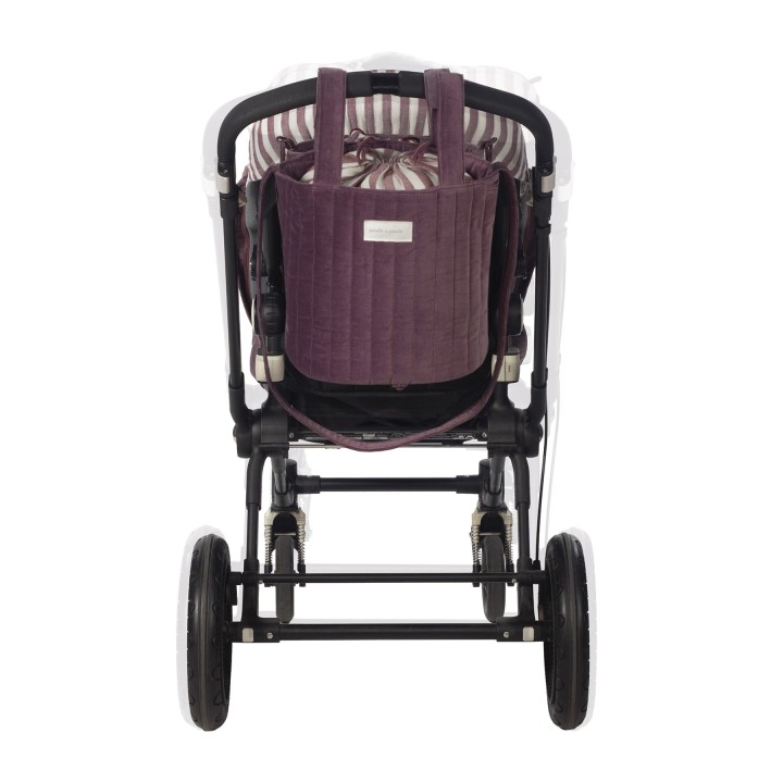 Bolsa Bucket Cherry Velvet