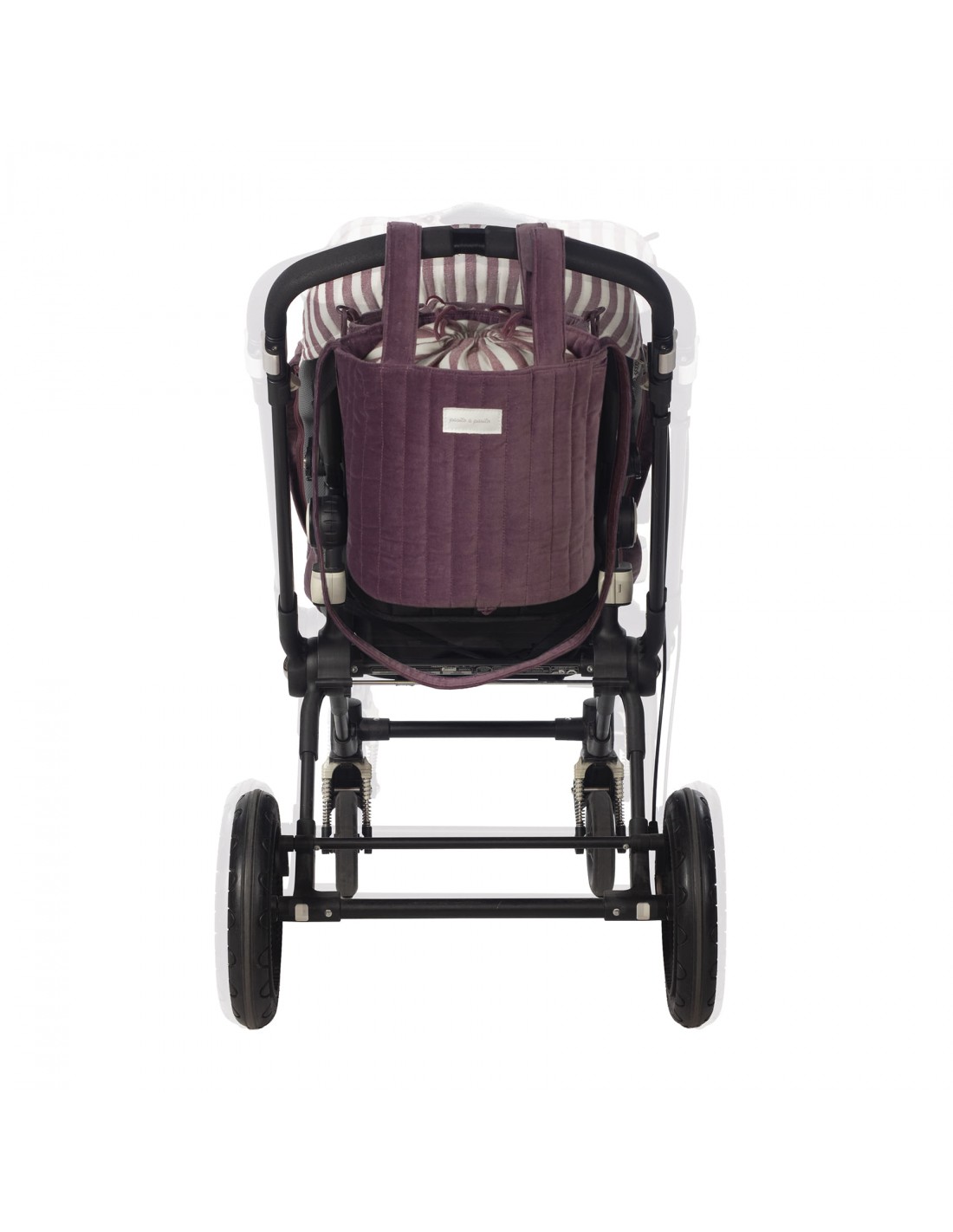 Bolsa Bucket Cherry Velvet