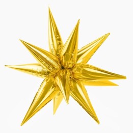 Globo Foil Estrella Dorada 3D