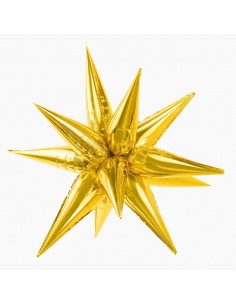 Globo Foil Estrella Dorada 3D