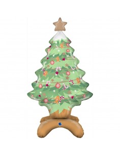 Globo Foil de Pie Árbol de Navidad