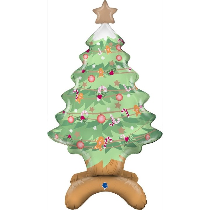 Globo Foil de Pie Árbol de Navidad