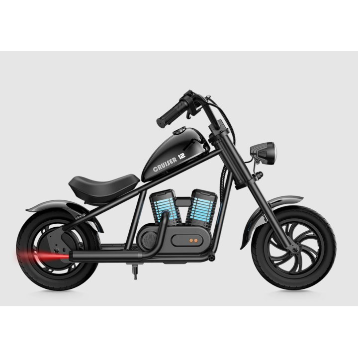 Motocicleta HyperGOGO Cruiser 12 Plus Negra