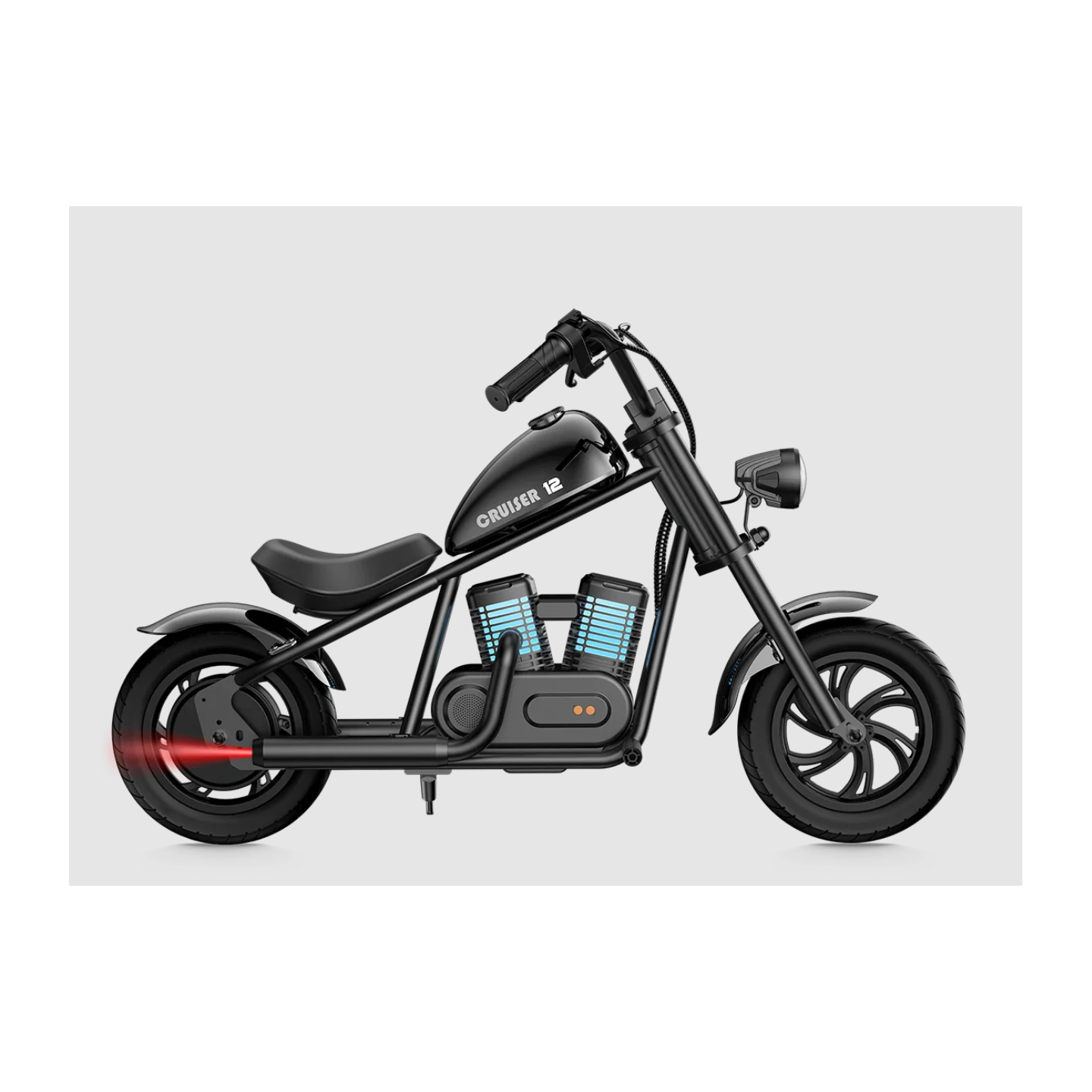 Motocicleta HyperGOGO Cruiser 12 Plus Negra