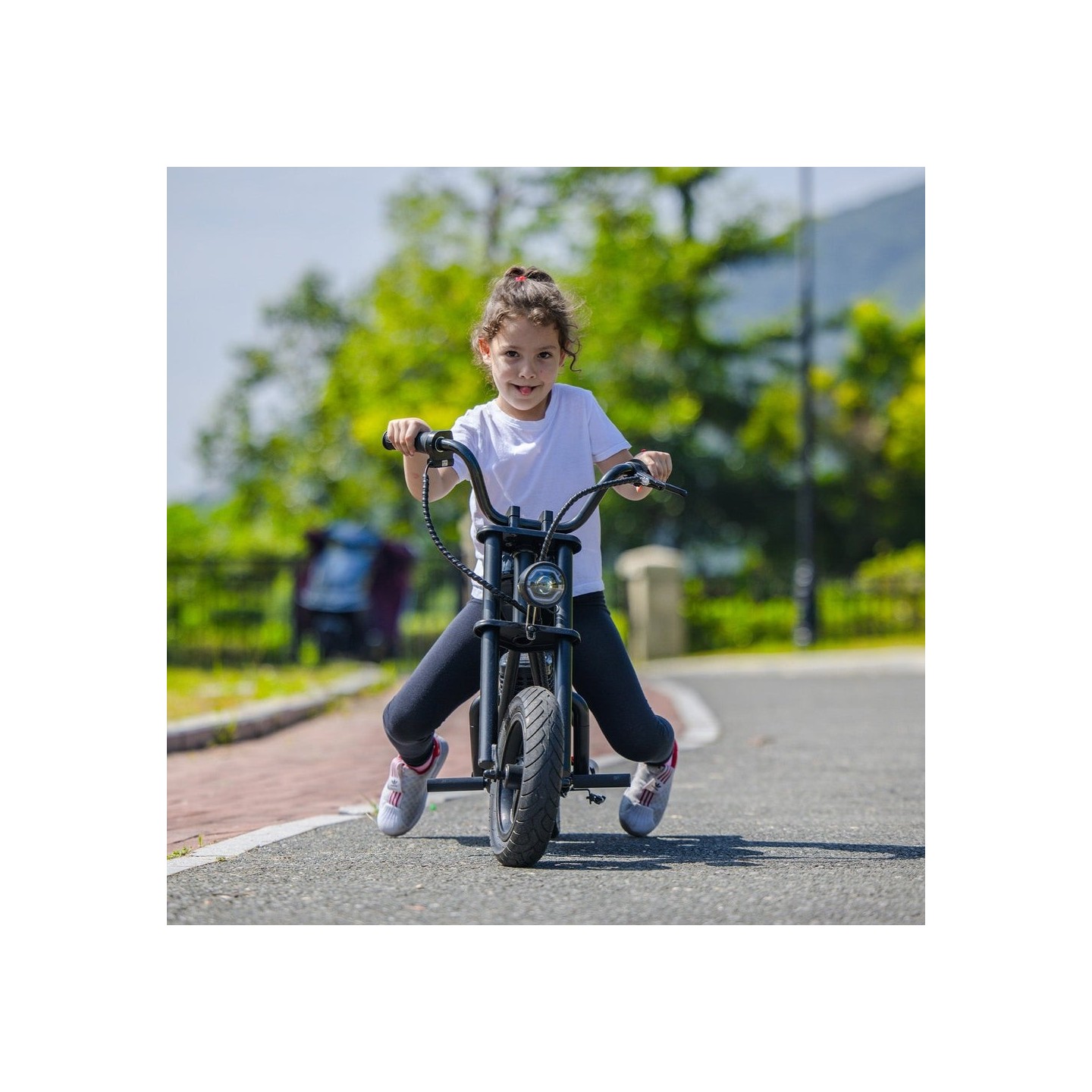 Motocicleta HyperGOGO Cruiser 12 Plus Negra