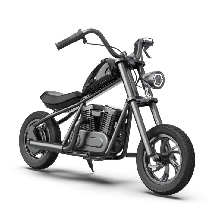 Motocicleta HyperGOGO Cruiser 12 Plus Negra