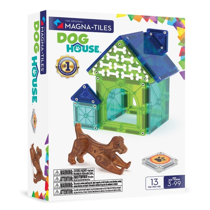 Magna Tiles Caseta de Perros 13 Piezas