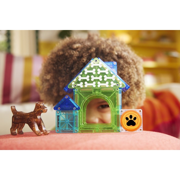 Magna Tiles Caseta de Perros 13 Piezas
