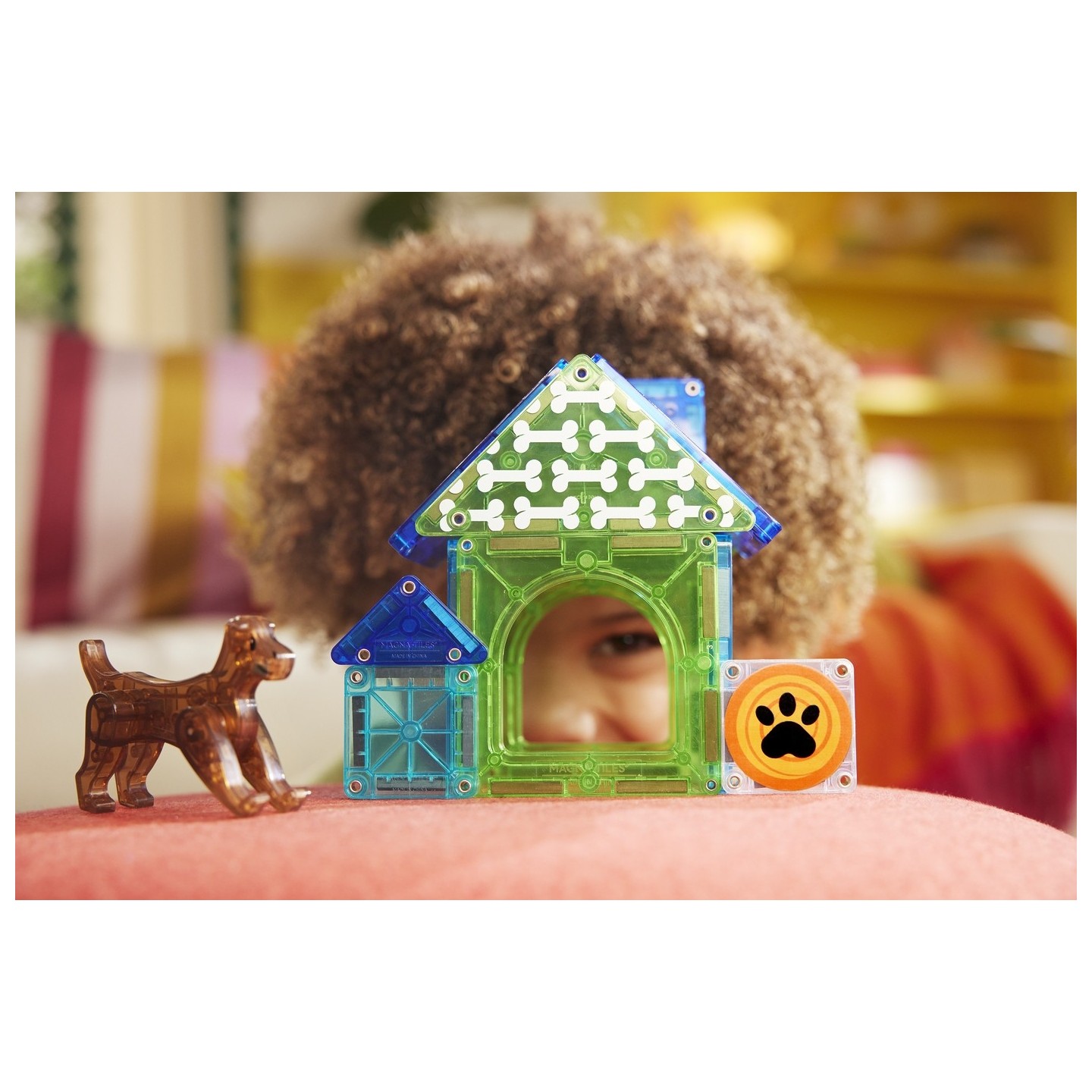 Magna Tiles Caseta de Perros 13 Piezas