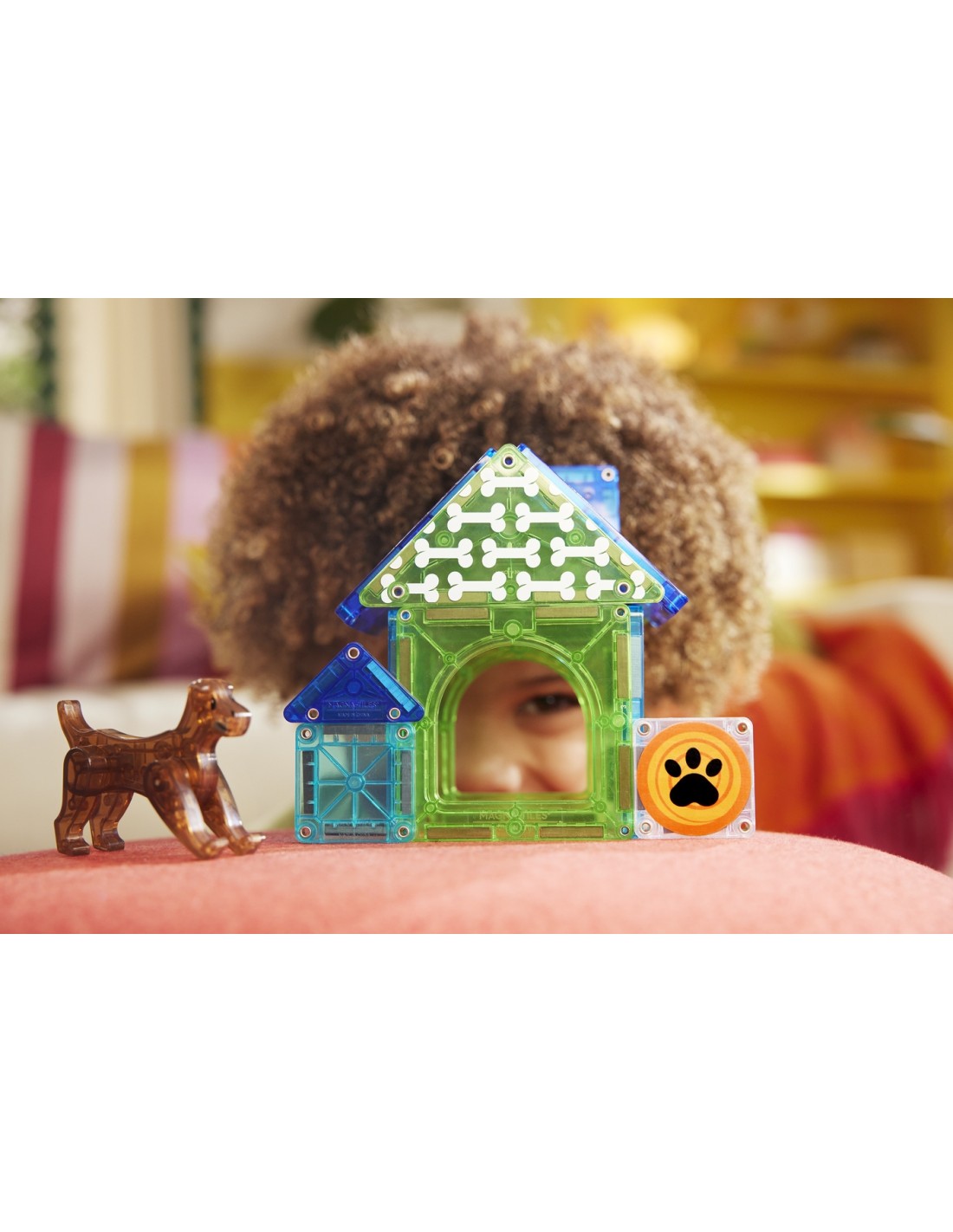 Magna Tiles Caseta de Perros 13 Piezas