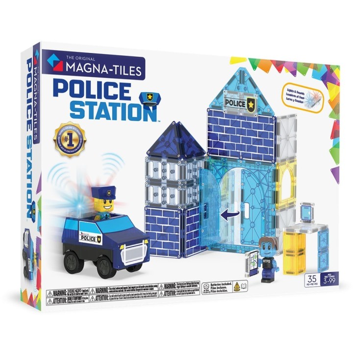 Magna Tiles Estación de Policia 35 Piezas
