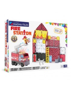 Magna Tiles Estación de Bomberos 50 Piezas