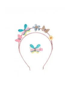 Set Diadema y Clips Butterflies for Days