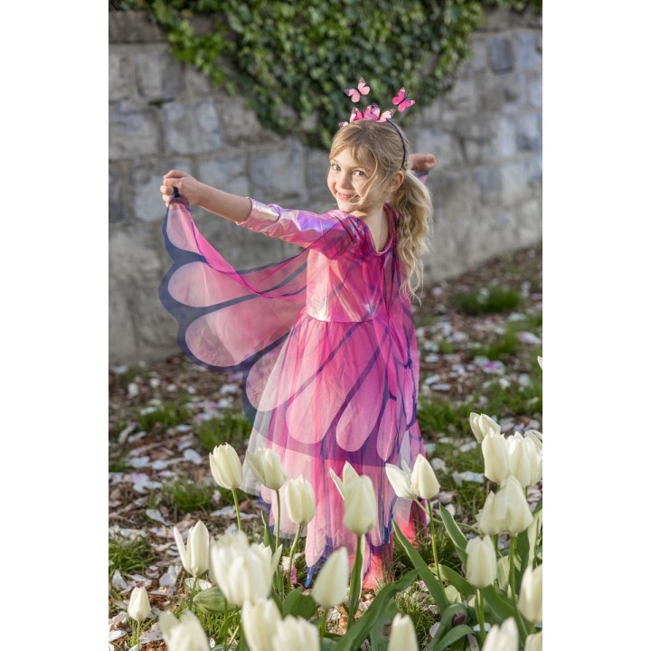 Vestido con Alas y Diadema Butterfly Twirl