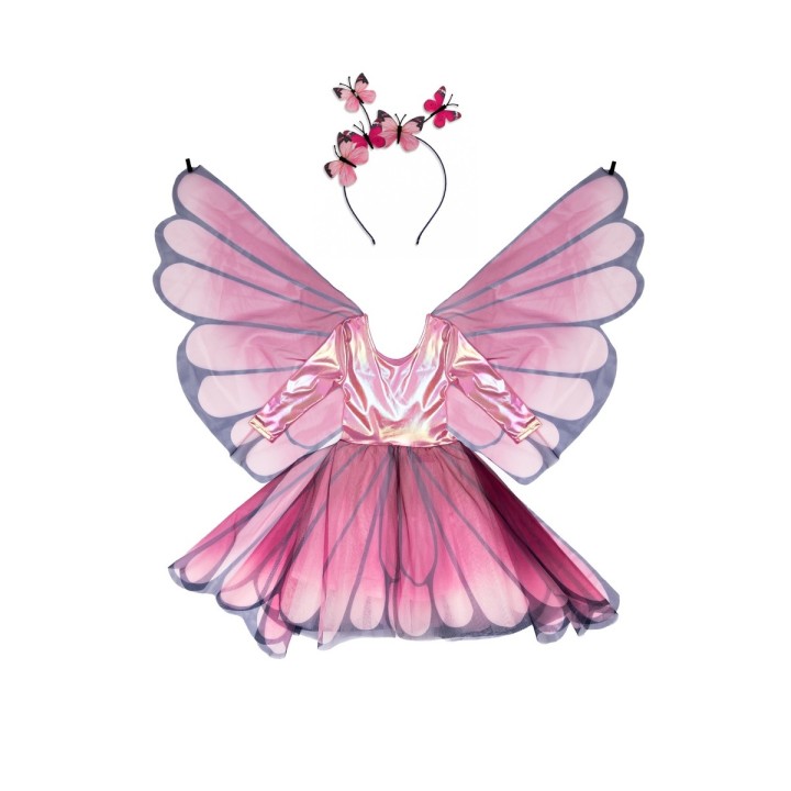 Vestido con Alas y Diadema Butterfly Twirl