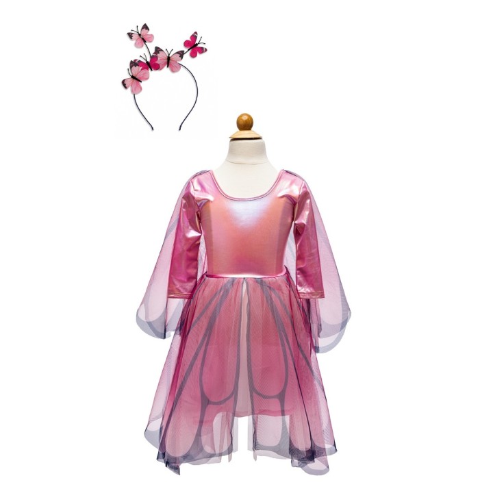 Vestido con Alas y Diadema Butterfly Twirl