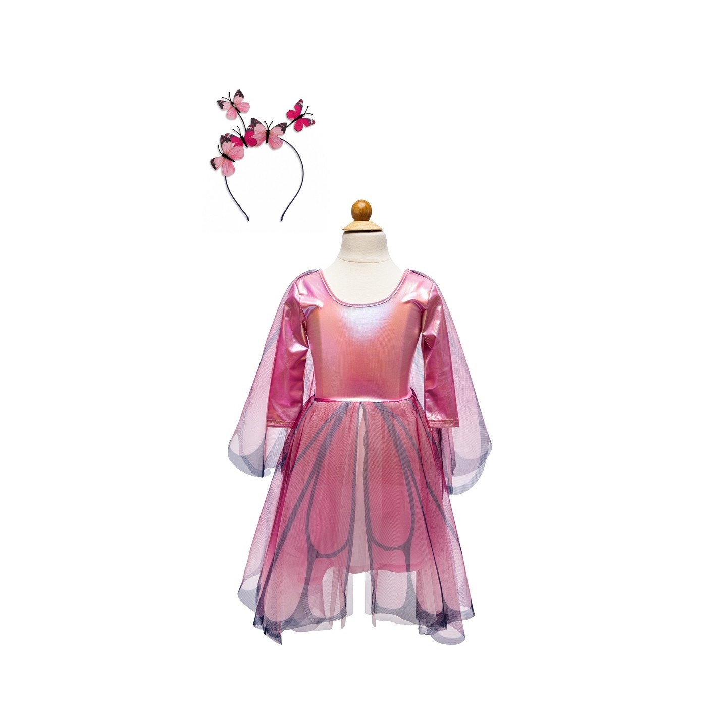 Vestido con Alas y Diadema Butterfly Twirl