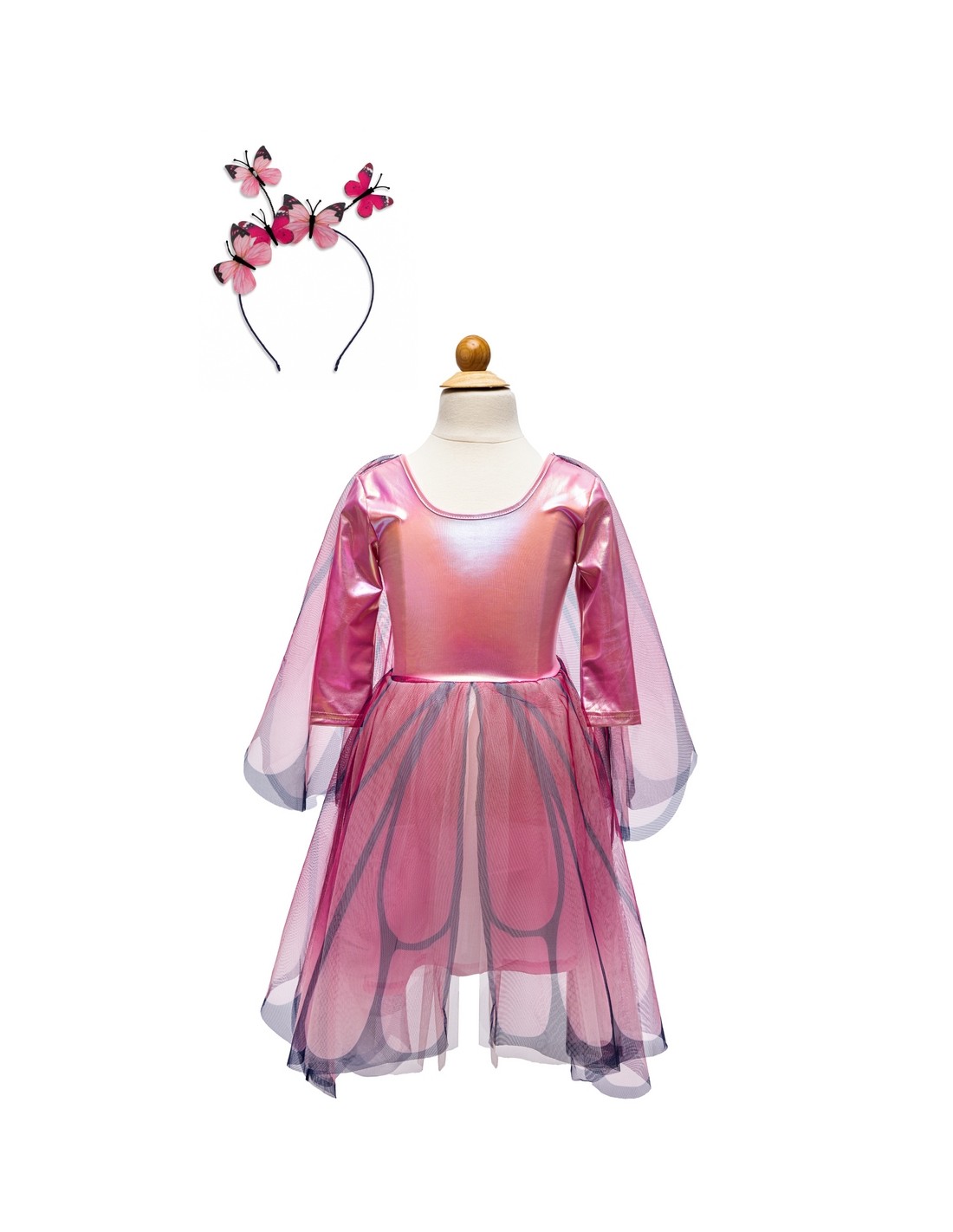 Vestido con Alas y Diadema Butterfly Twirl
