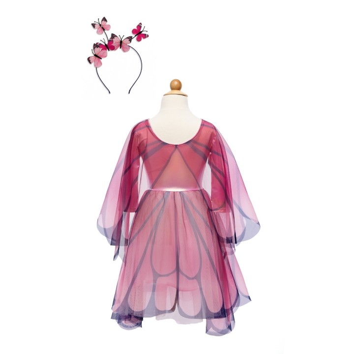 Vestido con Alas y Diadema Butterfly Twirl