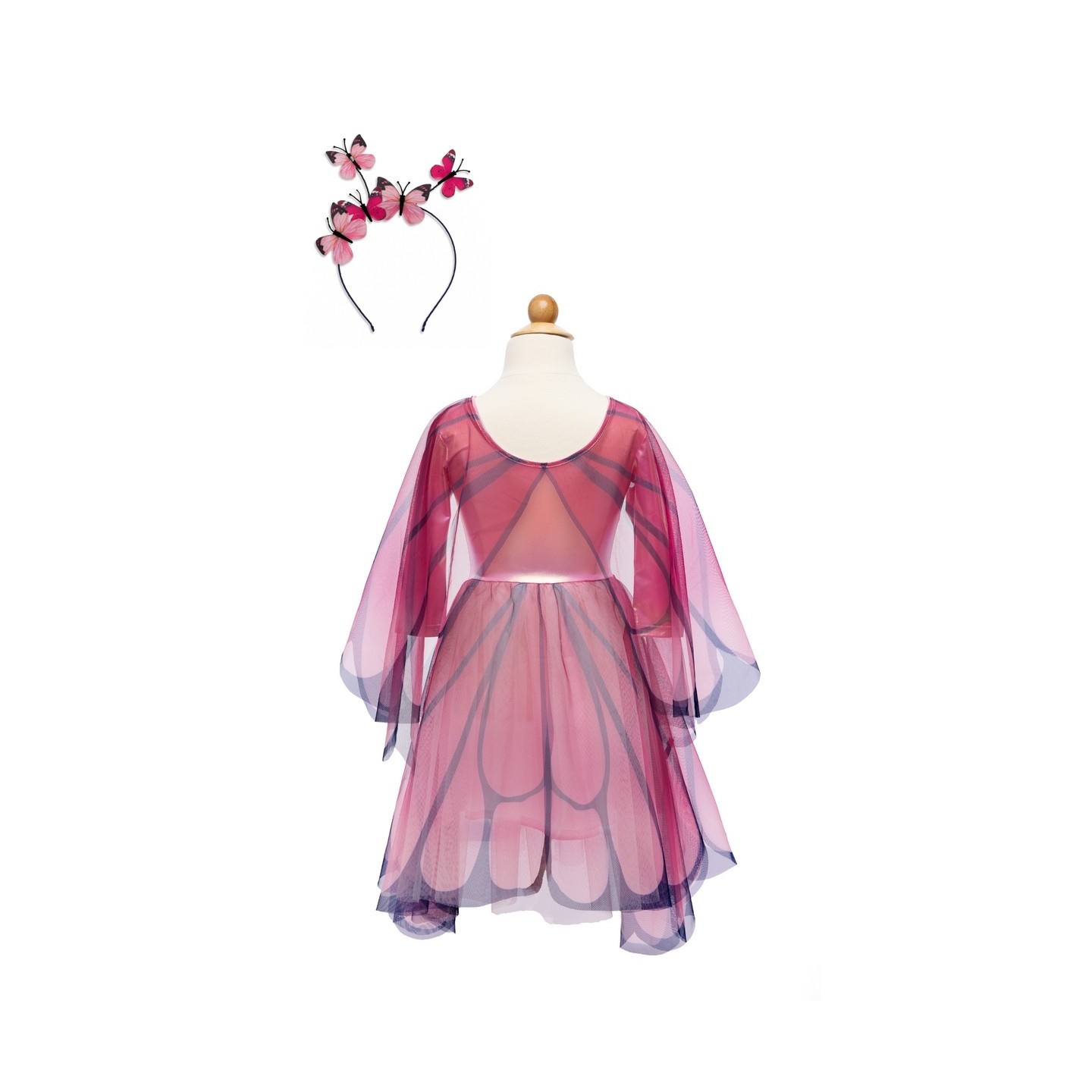 Vestido con Alas y Diadema Butterfly Twirl