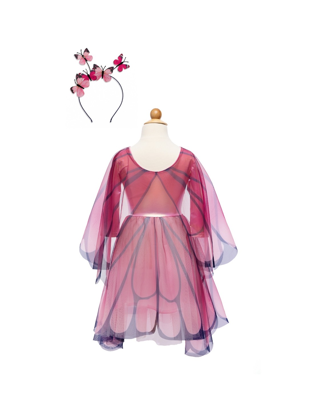 Vestido con Alas y Diadema Butterfly Twirl