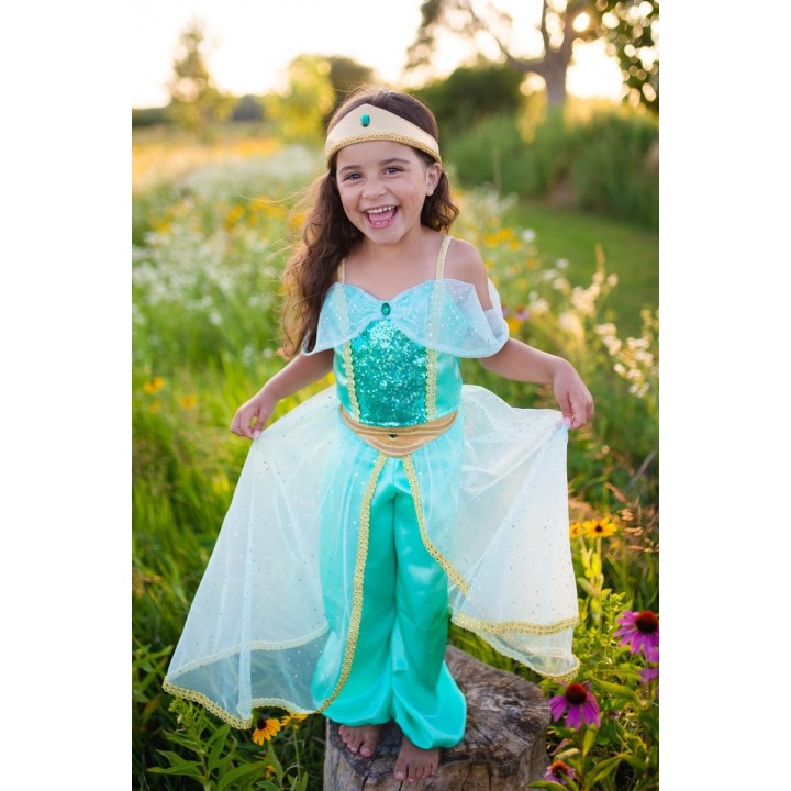 Vestido Princesa Jasmine Turquesa