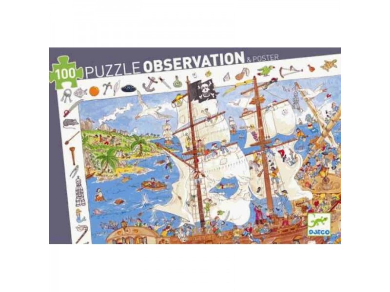 Puzle Observación Los Piratas 100 Piezas