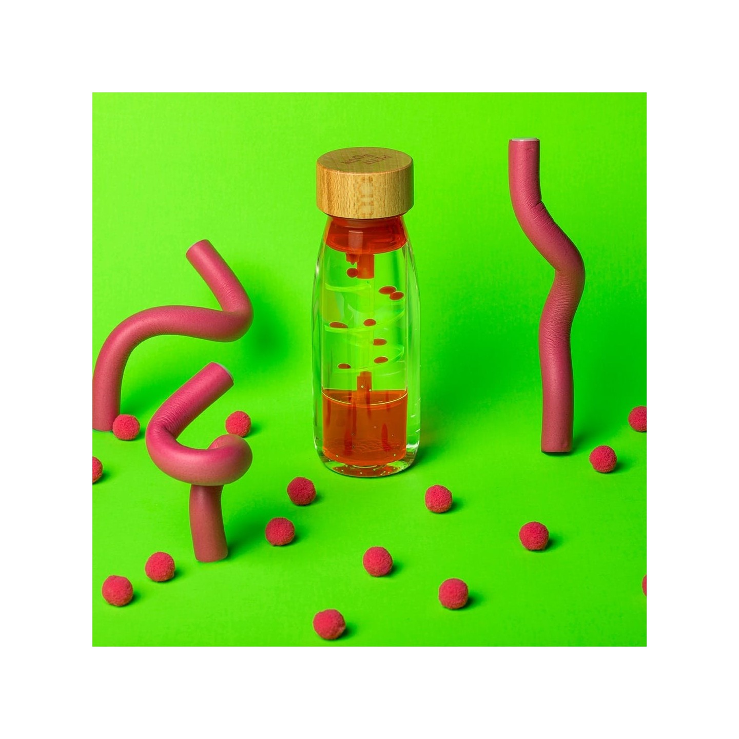 Botella Sensorial Move Spiral Pink