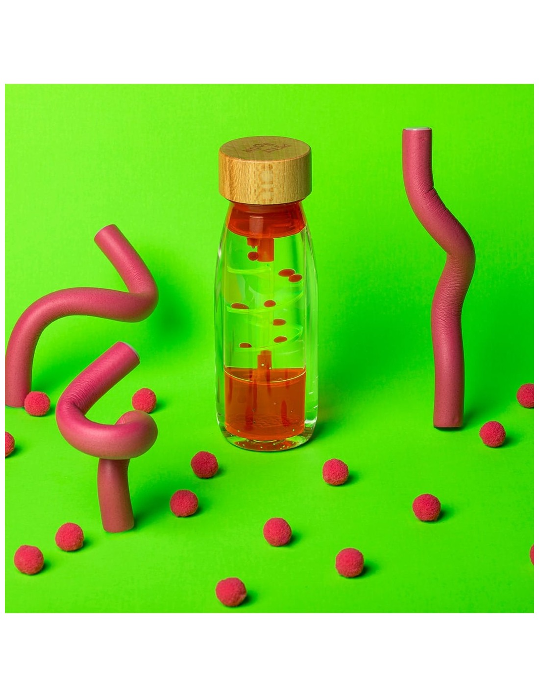 Botella Sensorial Move Spiral Pink