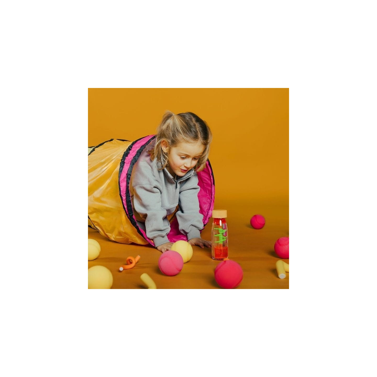 Botella Sensorial Move Spiral Pink