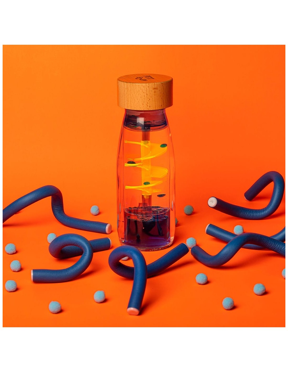 Botella Sensorial Move Spiral Blue