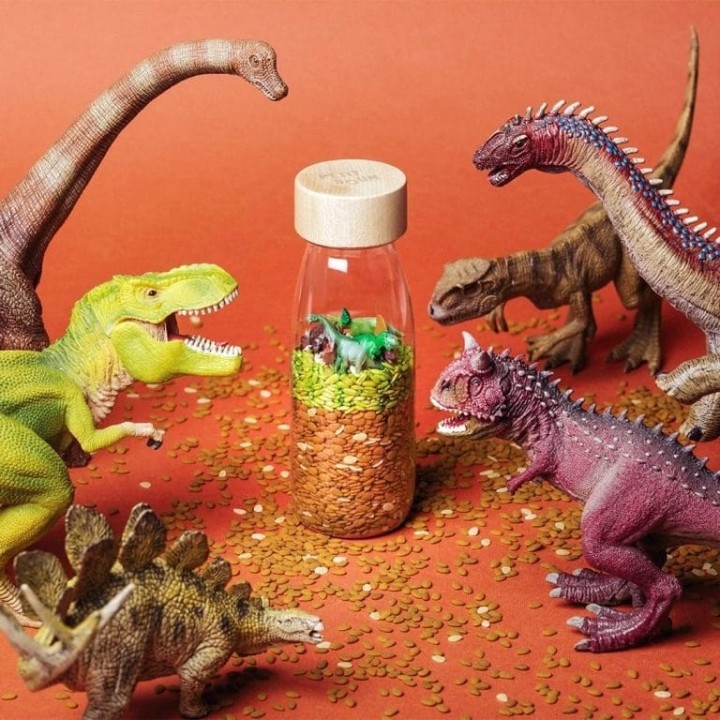 Botella Sensorial Spy Jurassic