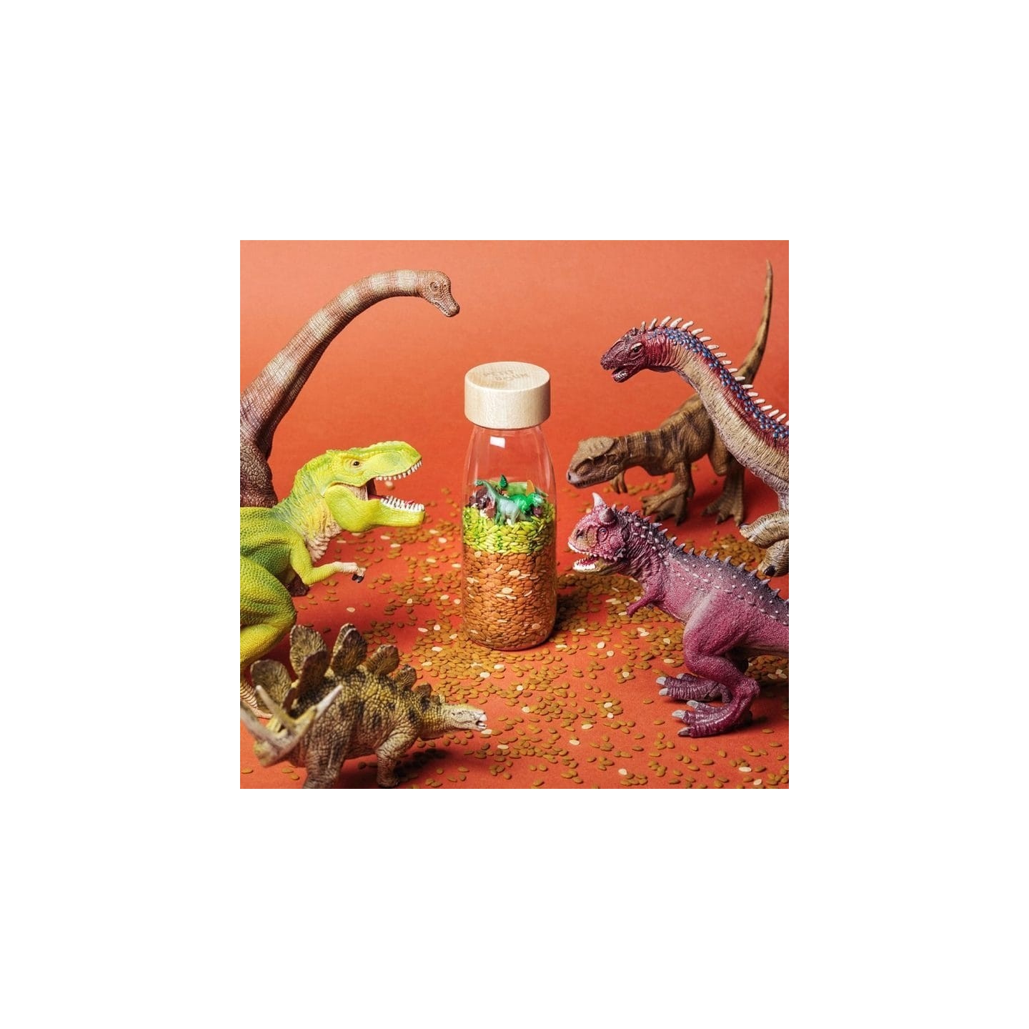 Botella Sensorial Spy Jurassic