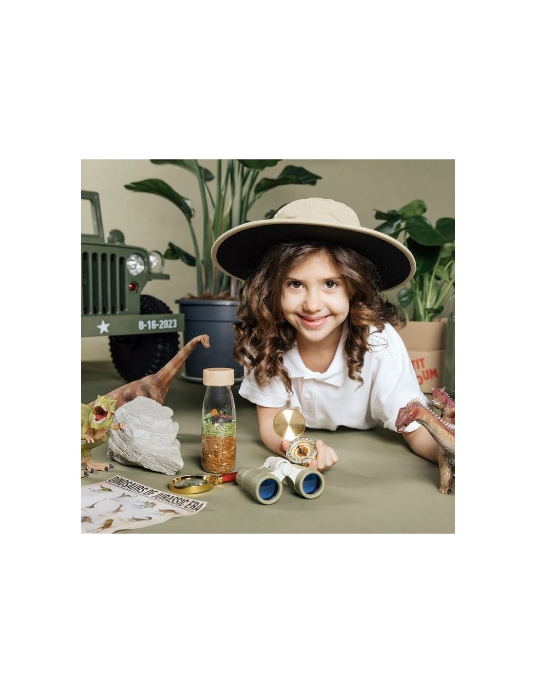 Botella Sensorial Spy Jurassic