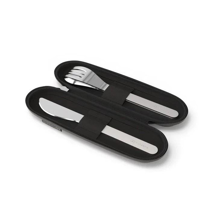 Set Cubiertos Monbento de Acero Inoxidable con fuda