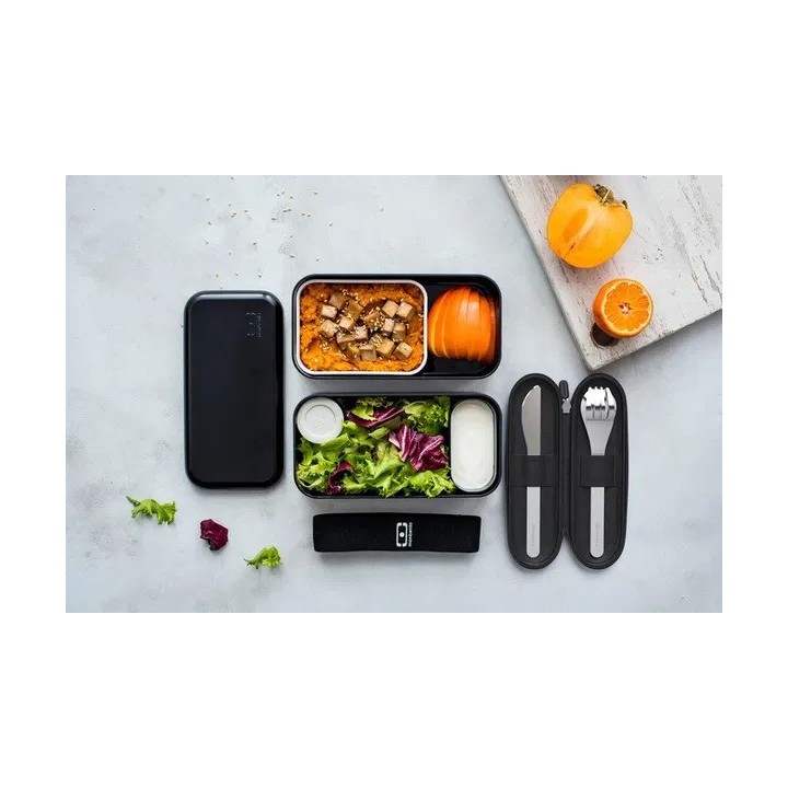 Set Cubiertos Monbento de Acero Inoxidable con fuda