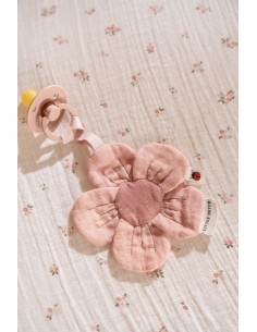 Chupetero Muselina Flor Fairy Garden 2