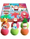 Pack 6 Bombas de Baño sorpresa Papa Noel