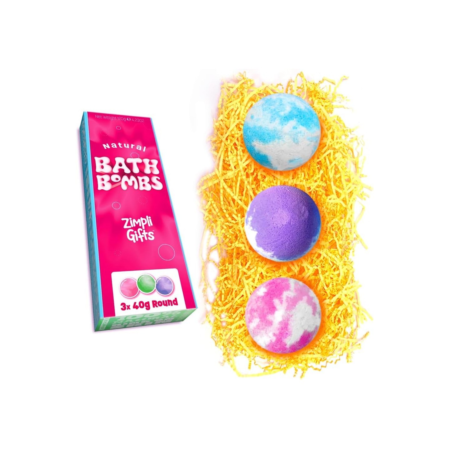 Pack 3 Bombas de Baño Redondas
