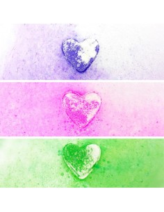 Pack 3 Bombas de Baño Corazón 2