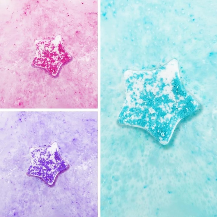 Pack 3 Bombas de Baño Estrellas